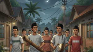 Ilustrasi Tradisi patrol sahur di bulan Ramadan